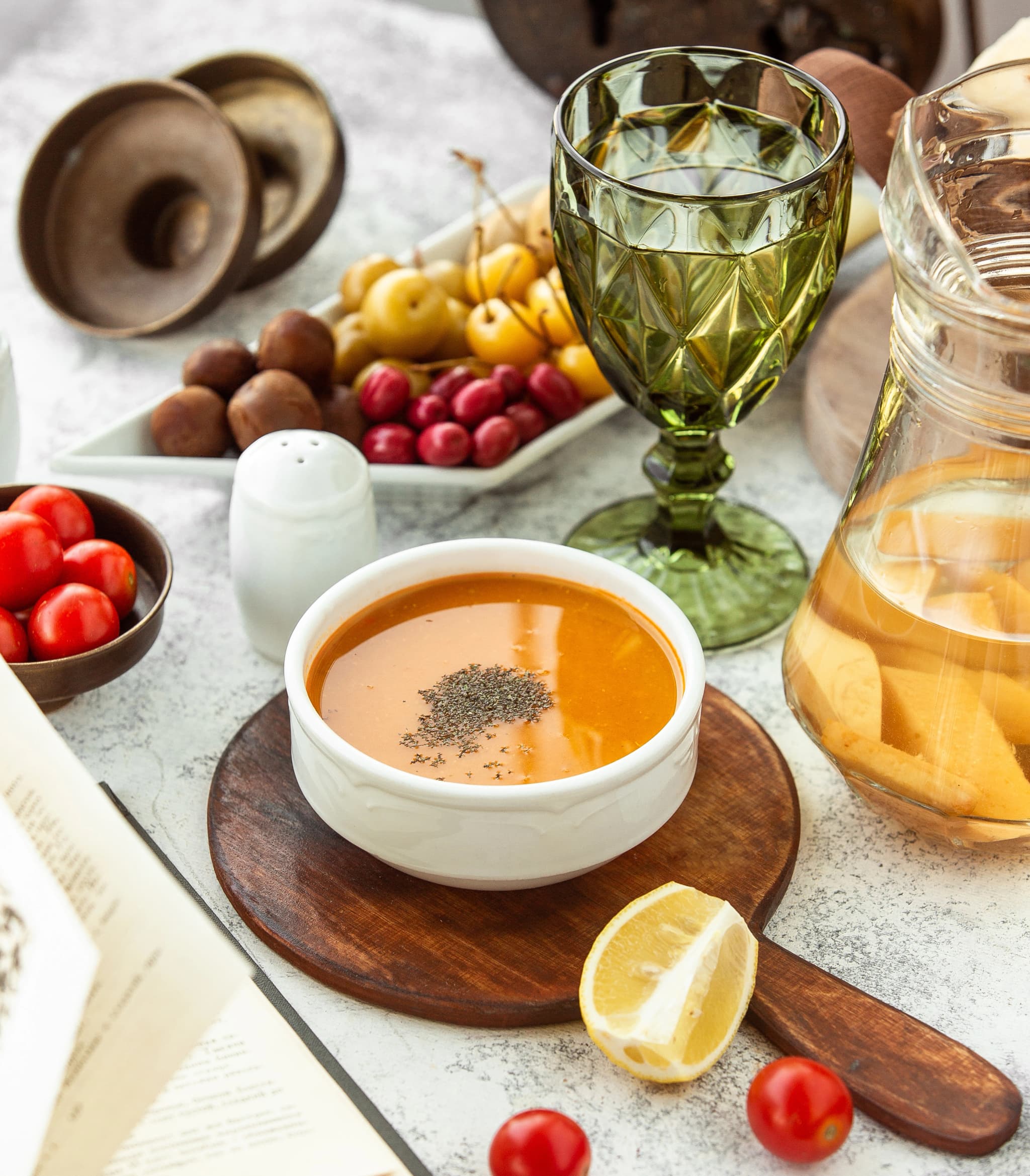 soupe thé eau